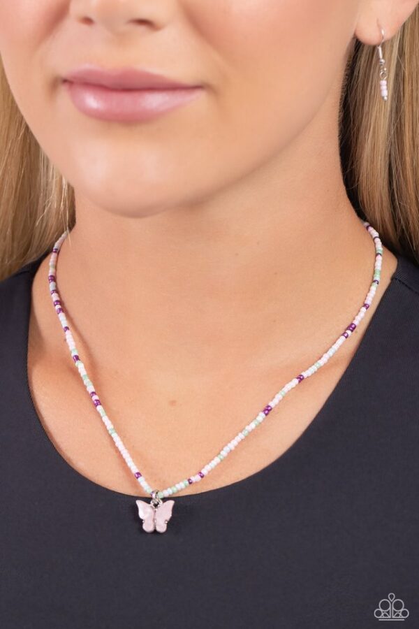 Paparazzi Necklace ~ Soaring Shell - Pink