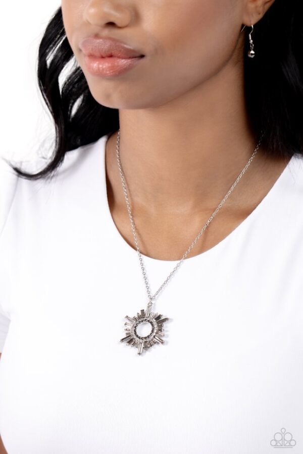 Paparazzi Necklace ~ Enigmatic Edge - Silver