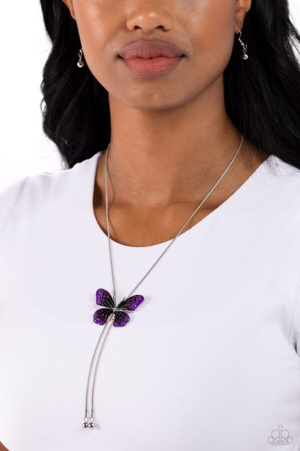 Paparazzi Necklace ~ Suspended Shades - Black