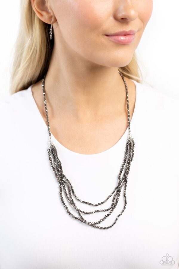 Paparazzi Necklace ~ Candescent Cascade - Silver