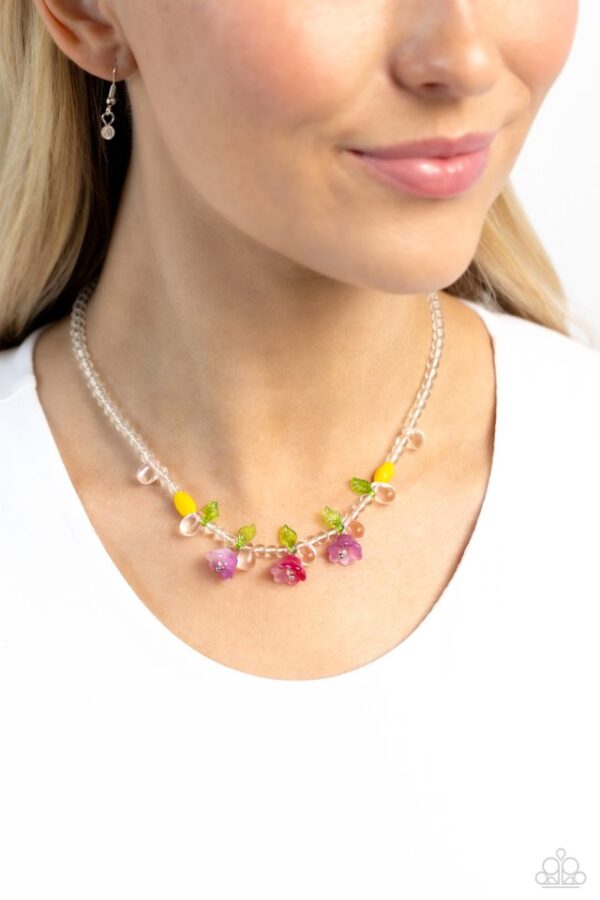 Paparazzi Necklace ~ World GLASS Wonder - Pink