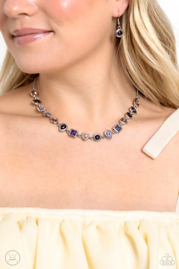 Paparazzi Necklace ~ Abstract Admirer - Purple