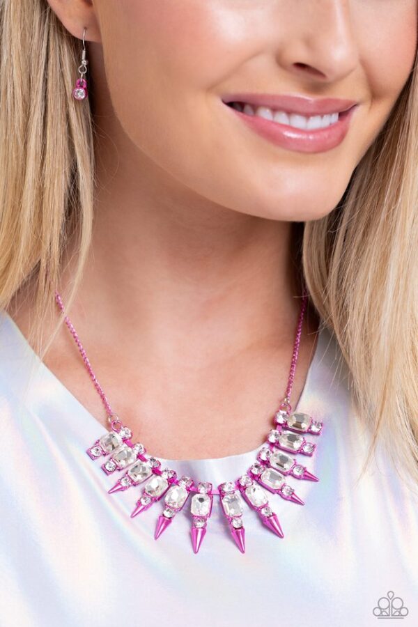 Paparazzi Necklace ~ Punk Passion - Pink