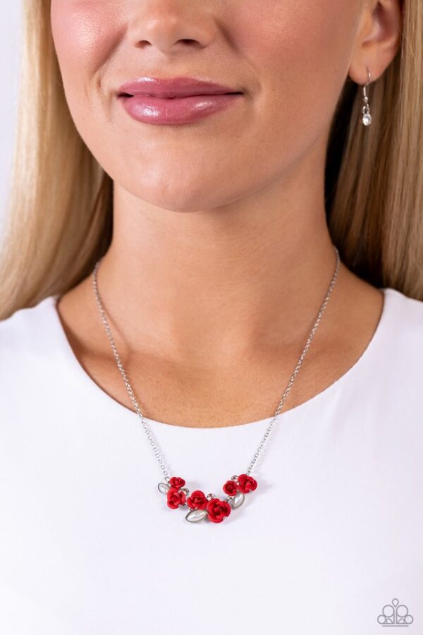 Paparazzi Necklace ~ Al-ROSE Ready - Red