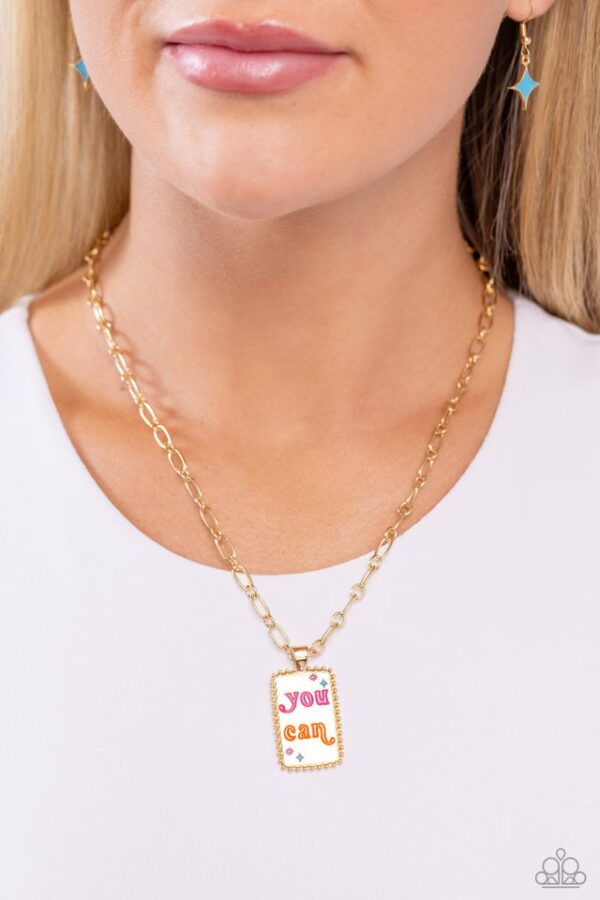 Paparazzi Necklace ~ Yes You Can - Gold