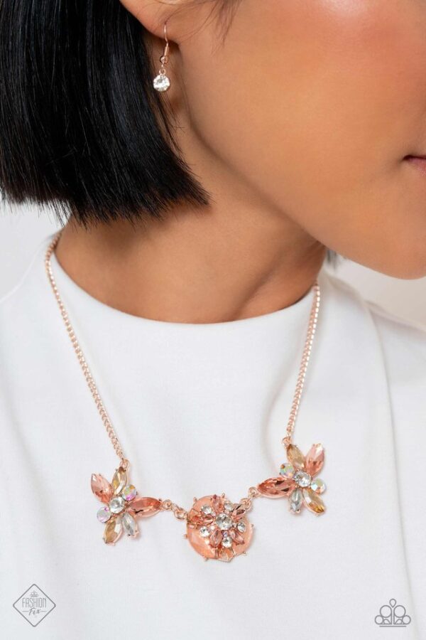 Paparazzi Necklace ~ Soft-Hearted Series - Rose Gold