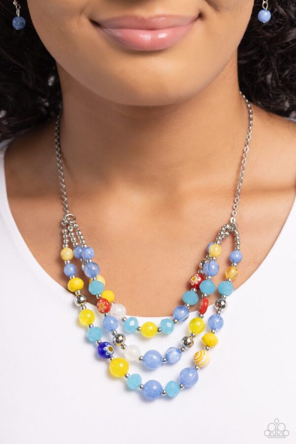 Paparazzi Necklace ~ Summer Scope - Blue