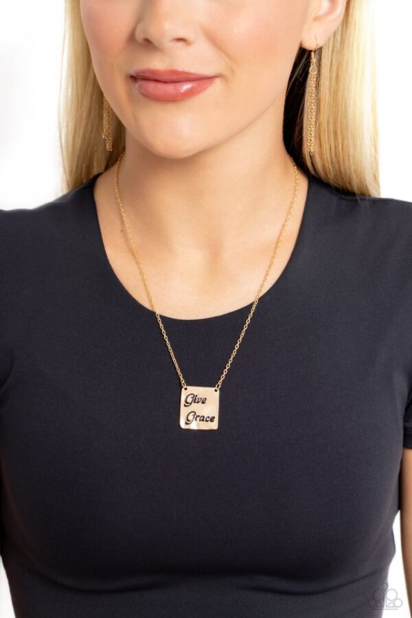 Paparazzi Necklace ~ Give Grace - Gold