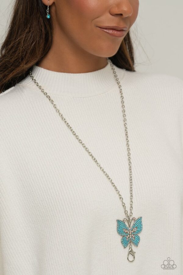 Paparazzi Necklace ~ Blinged-Out Breeze - Blue