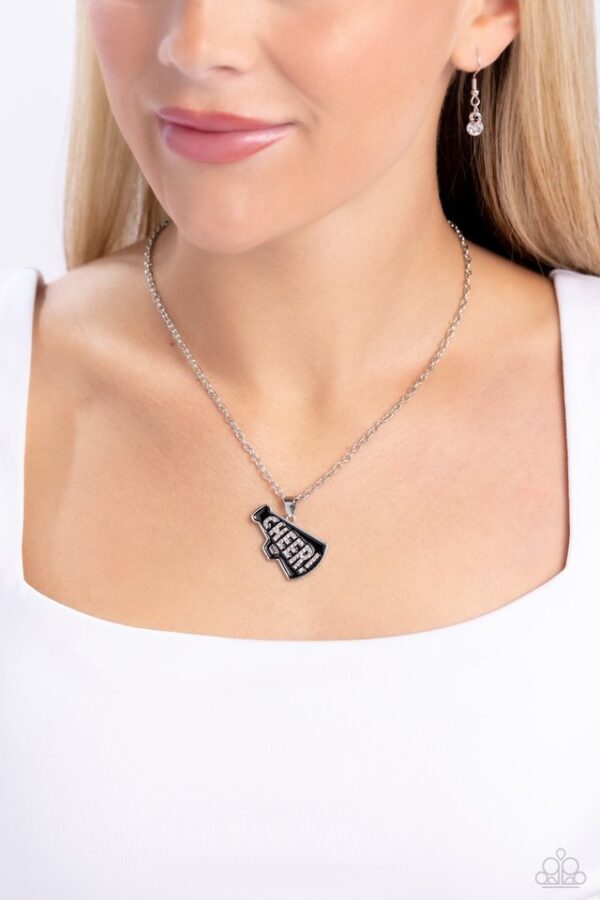 Paparazzi Necklace ~ Cheer Champion - Black