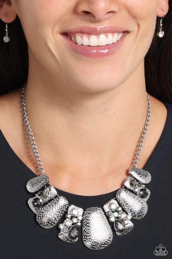 Paparazzi Necklace ~ Multicolored Mayhem - Silver