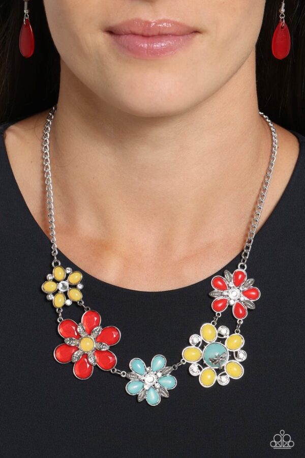 Paparazzi Necklace ~ Dragonfly Decadence - Red