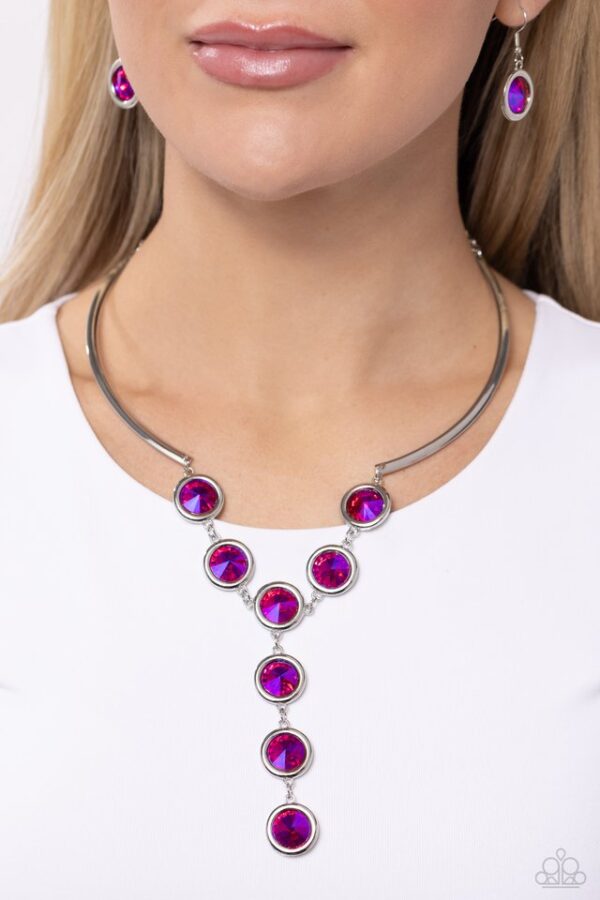 Paparazzi Necklace ~ Cheers to Confidence - Pink