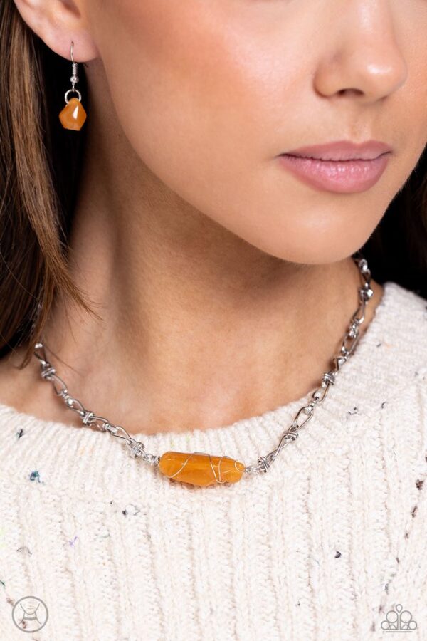 Paparazzi Necklace ~ Cavern Class - Orange