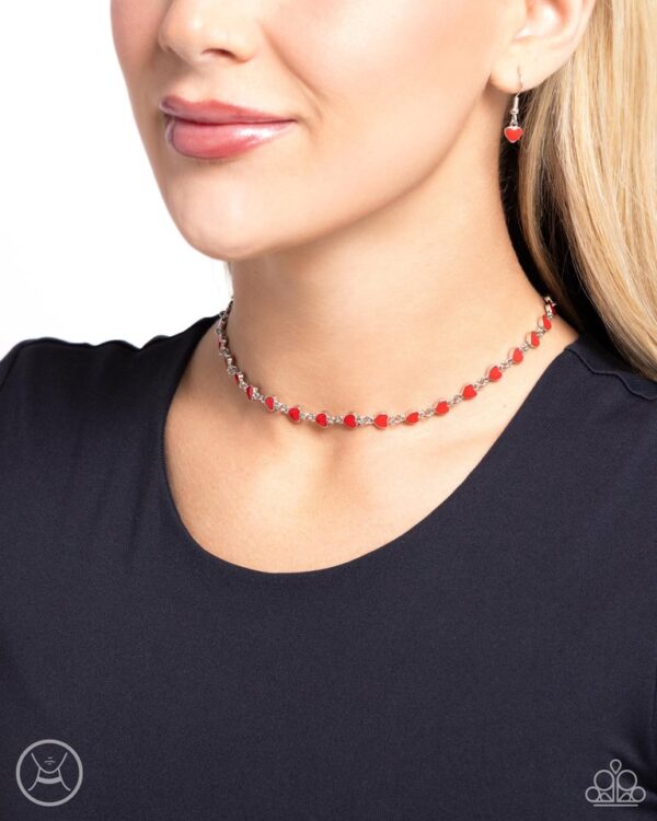 Paparazzi Necklace ~ Dancing Dalliance - Red