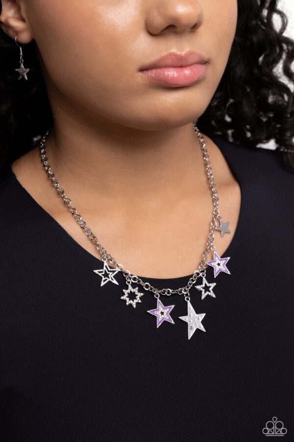 Paparazzi Necklace ~ Starstruck Sentiment - Purple