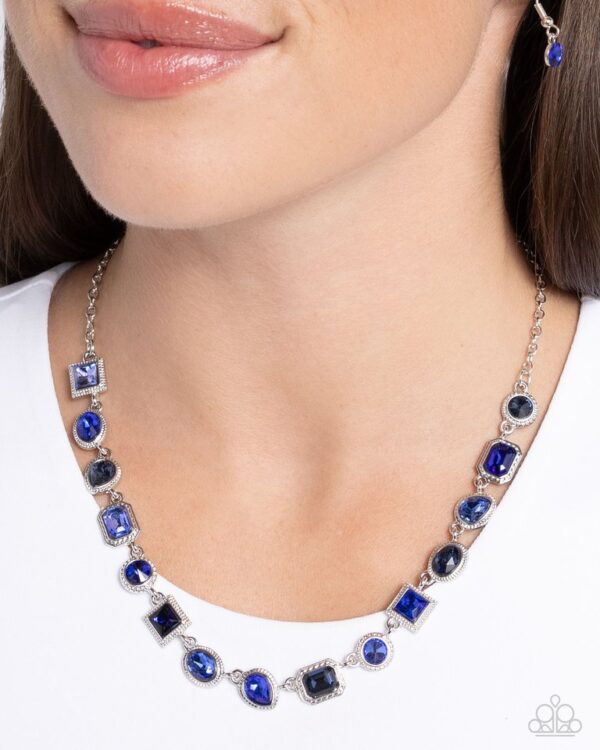 Paparazzi Necklace ~ Gallery Glam - Blue