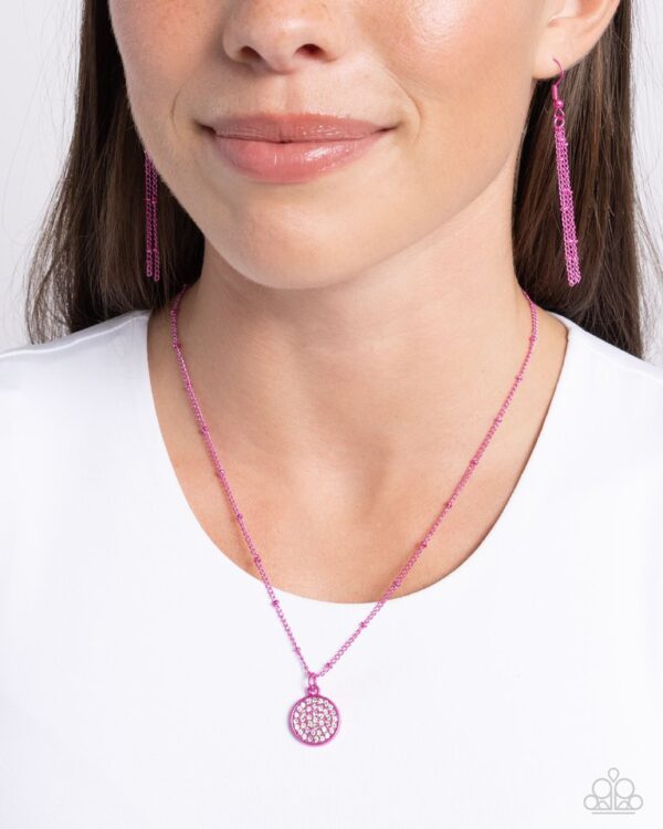 Paparazzi Necklace ~ Bejeweled Basic - Pink