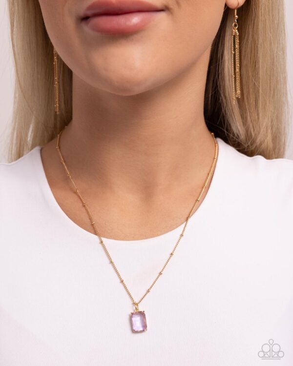 Paparazzi Necklace ~ Suave Simplicity - Purple