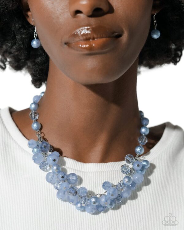 Paparazzi Necklace ~ Pearl Pandora - Blue