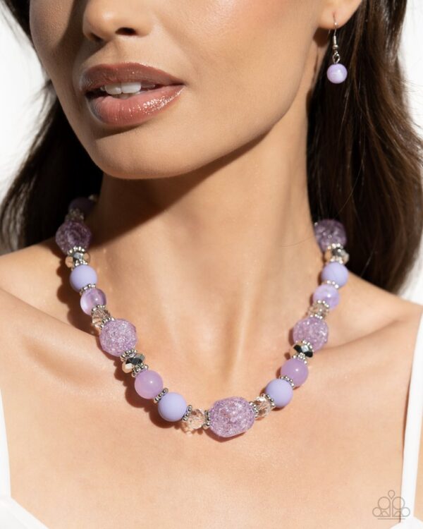 Paparazzi Necklace ~ Whimsical Wager - Purple