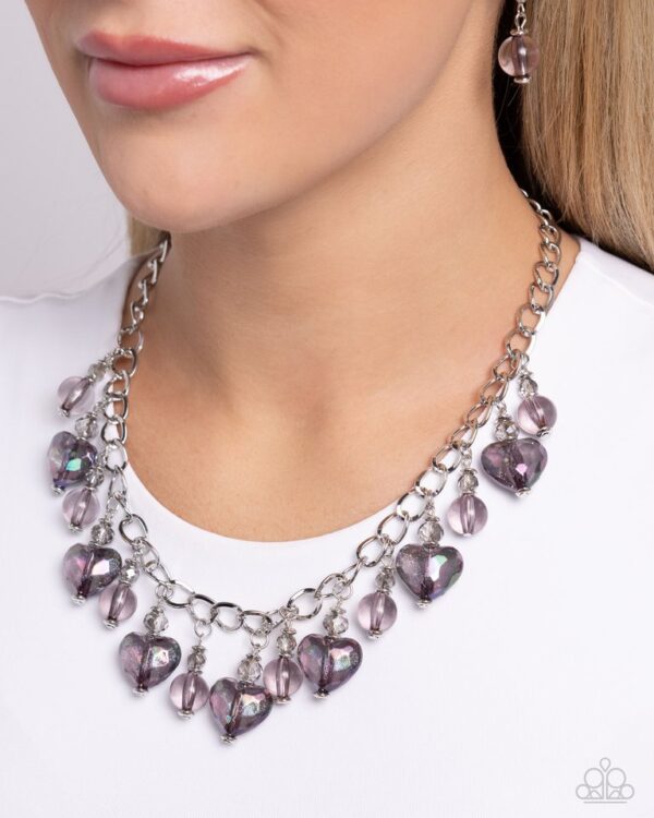 Paparazzi Necklace ~ The Best HEART - Black