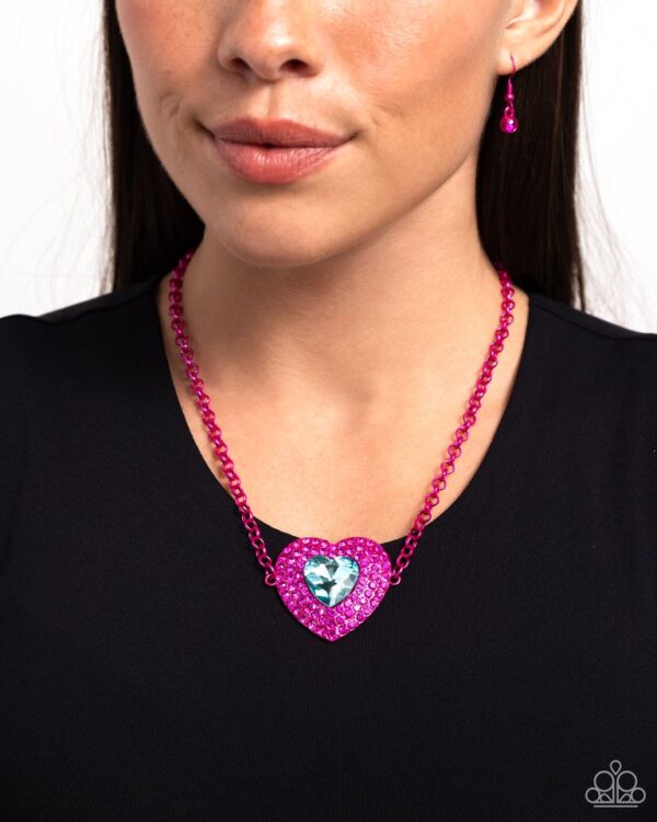 Paparazzi Necklace ~ Locket Leisure - Pink