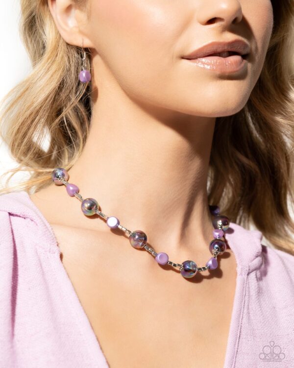 Paparazzi Necklace ~ Malibu Makeover - Purple