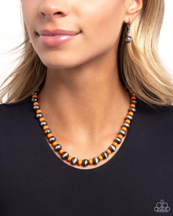 Paparazzi Necklace ~ Contemporary Confidence - Orange