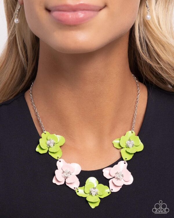 Paparazzi Necklace ~ Pastel Pizzazz - Green