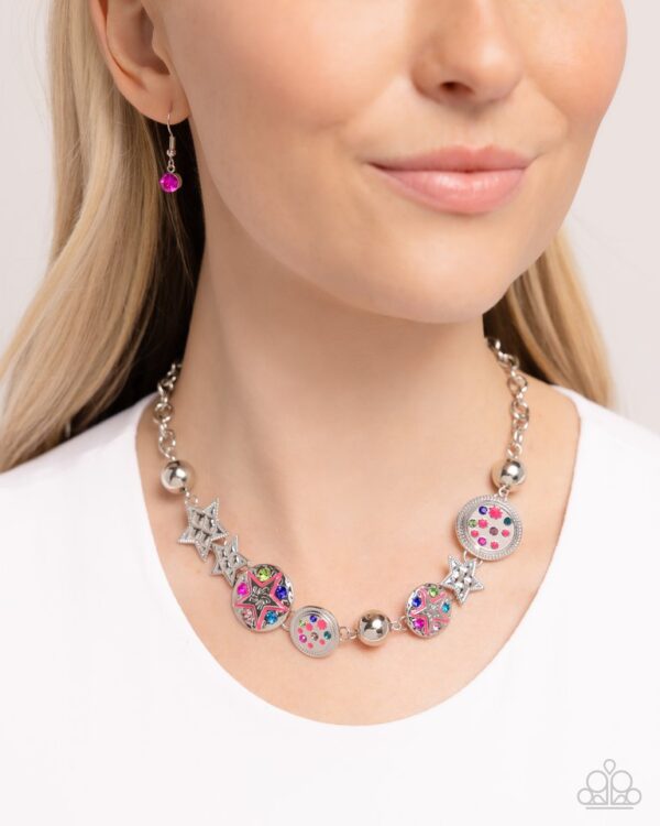 Paparazzi Necklace ~ Starry Shopaholic - Pink