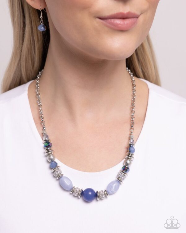 Paparazzi Necklace ~ Refined Redux - Blue