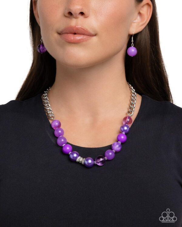 Paparazzi Necklace ~ Opulent Opacities - Purple