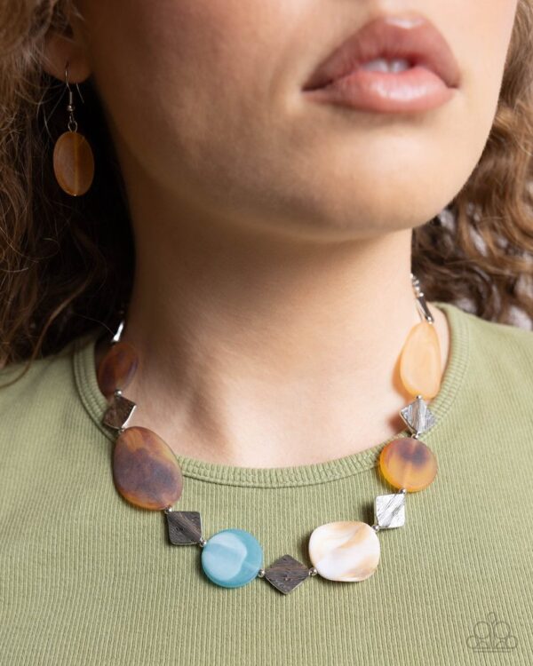 Paparazzi Necklace ~ Reflective Redux - Brown