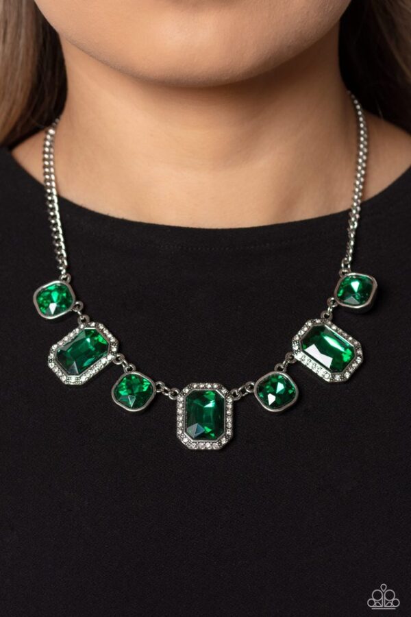 Paparazzi Necklace ~ Royal Rumble - Green